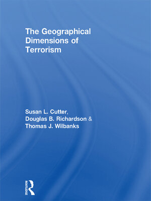 cover image of The Geographical Dimensions of Terrorism